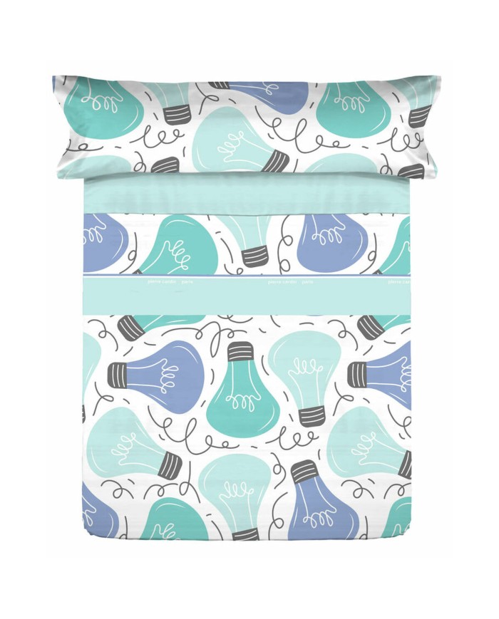 Set di Lenzuola Pierre Cardin IDEAS Azzurro Singolo Set di Lenzuola Pierre Cardin IDEAS Azzurro Singolo