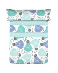 Set di Lenzuola Pierre Cardin IDEAS Azzurro Singolo Set di Lenzuola Pierre Cardin IDEAS Azzurro Singolo