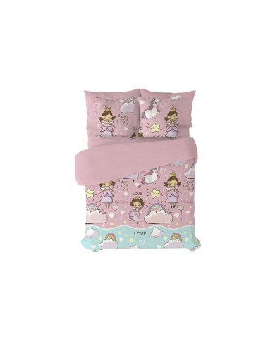 Set di copripiumino Pierre Cardin Morgana Rosa Singolo 3 Pezzi Set di copripiumino Pierre Cardin Morgana Rosa Singolo 3 Pezzi