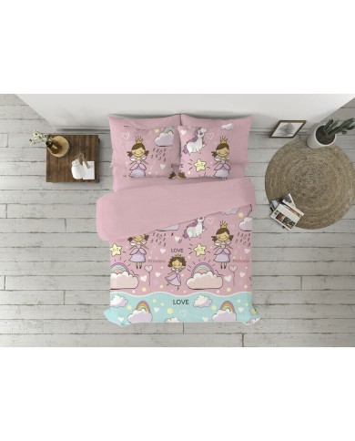 Set di copripiumino Pierre Cardin Morgana Rosa Singolo 3 Pezzi Set di copripiumino Pierre Cardin Morgana Rosa Singolo 3 Pezzi