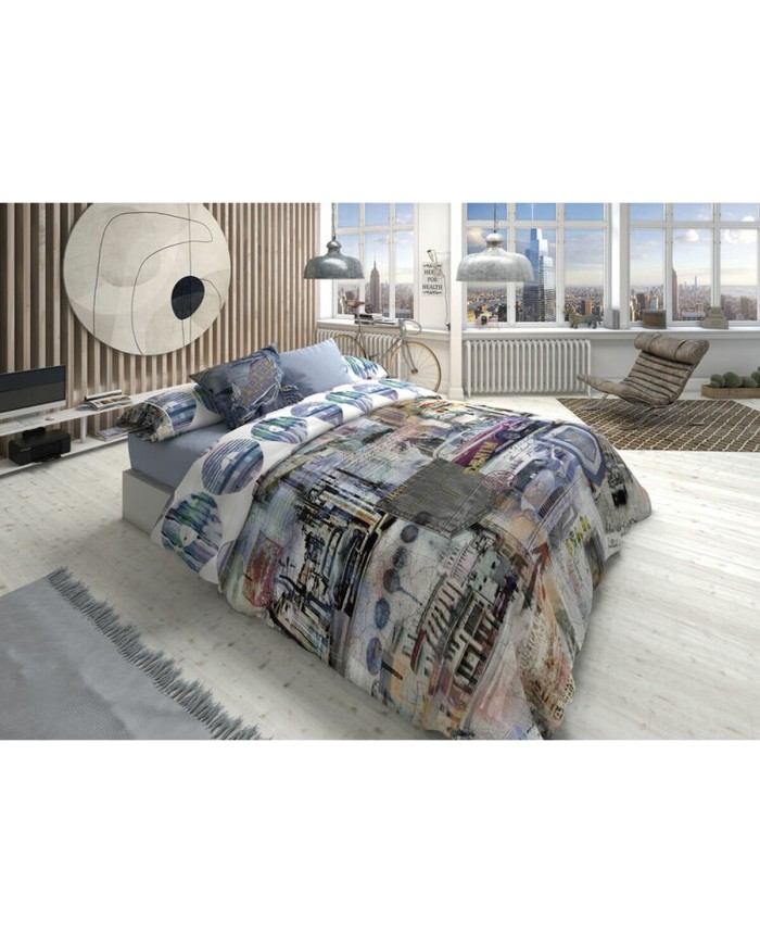 Set di copripiumino Lois MEGANO P. Azzurro Singolo 2 Pezzi Set di copripiumino Lois MEGANO P. Azzurro Singolo 2 Pezzi