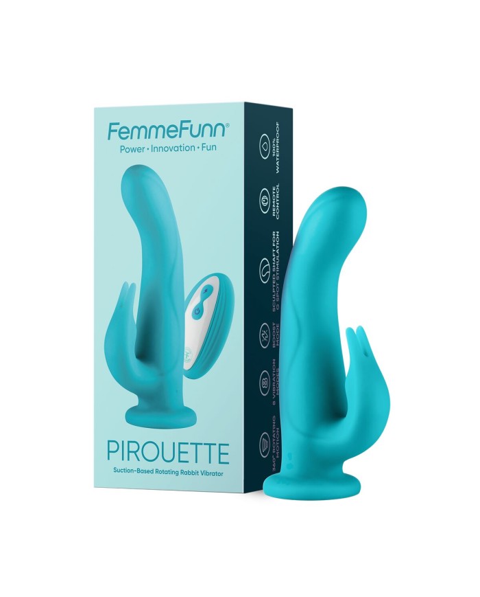 Vibratore per il Punto-G FemmeFunn Pirouette Azzurro