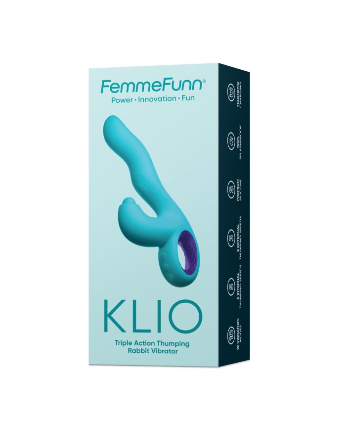 Vibratore per il Punto-G FemmeFunn Klio Azzurro