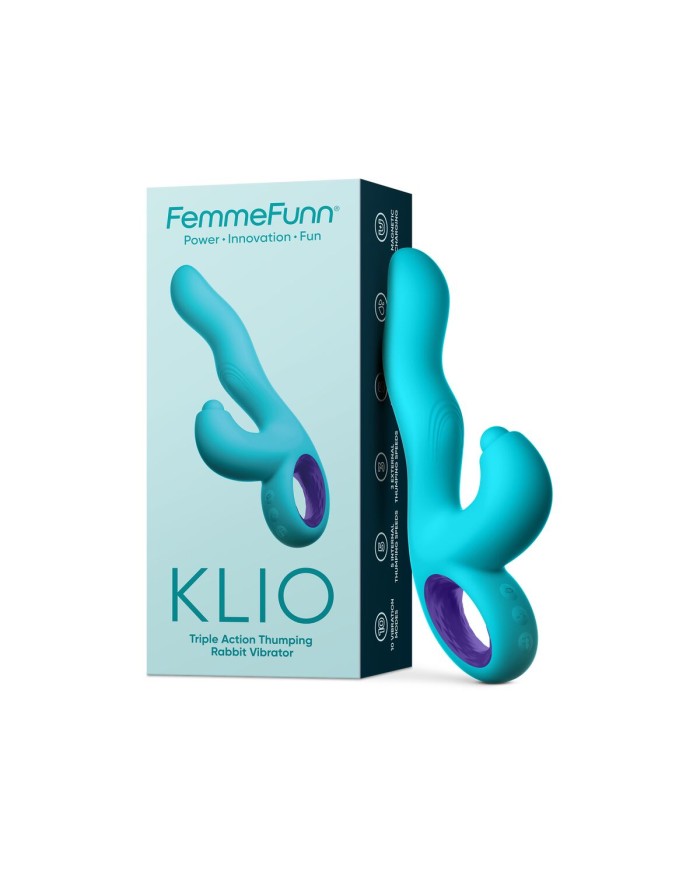 Vibratore per il Punto-G FemmeFunn Klio Azzurro
