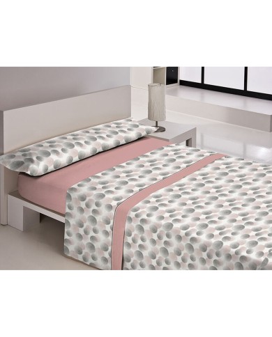 Set di Lenzuola Libela PIRINE LUARCA Rosa Matrimoniale