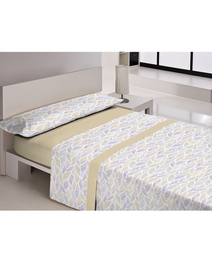 Set di Lenzuola Libela PIRINE SAONA Beige Ala francese Set di Lenzuola Libela PIRINE SAONA Beige Ala francese