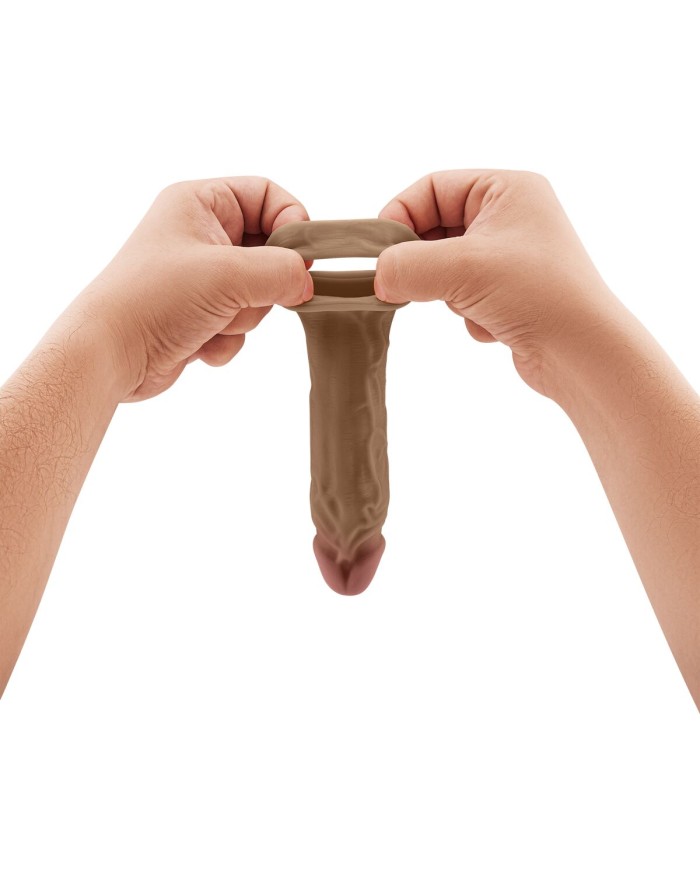 Cover per pene Shaft Marrone Ø 4 cm Cover per pene Shaft Marrone Ø 4 cm