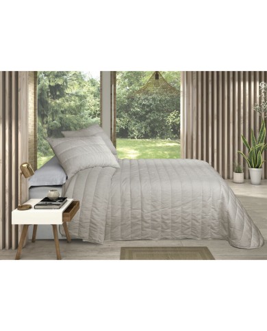 Trapunta Pierre Cardin OLIMPIA Grigio Perla Ala francese (3 Pezzi) Trapunta Pierre Cardin OLIMPIA Grigio Perla Ala francese (3 Pezzi)