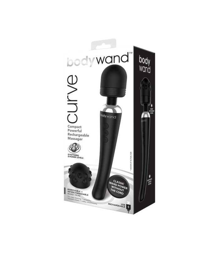 Ricarica per Bacchetta Massaggiante PalmPower Curve Bodywand Bodywand Curve Nero Ricarica per Bacchetta Massaggiante PalmPower Curve Bodywand Bodywand Curve Nero
