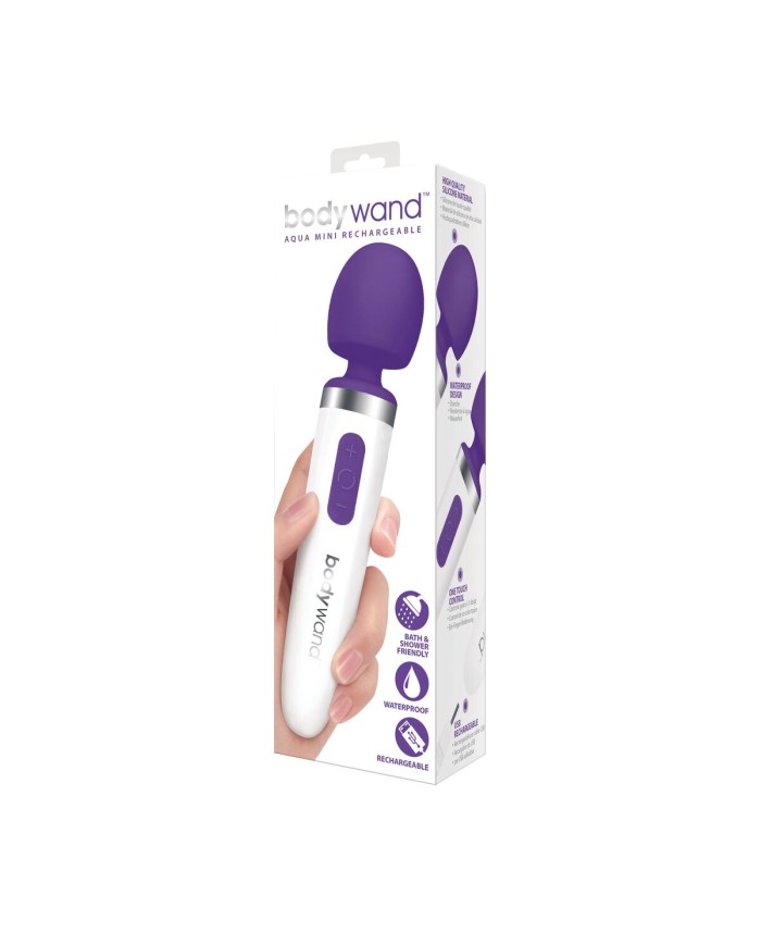 Massaggiatore Aqua Mini Wand Ricaricabile Viola Bodywand Multi Function Wands Viola Massaggiatore Aqua Mini Wand Ricaricabile Viola Bodywand Multi Function Wands Viola