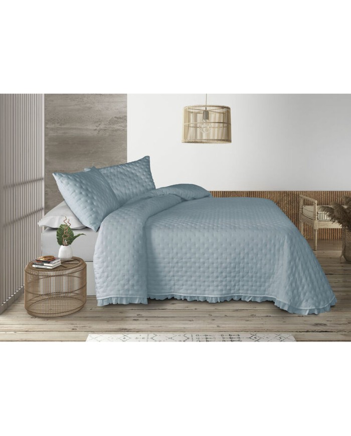 Trapunta Pierre Cardin AROA Azzurro Singolo (2 Pezzi)