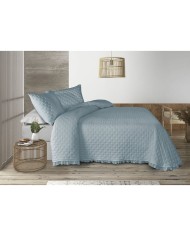 Trapunta Pierre Cardin AROA Azzurro Ala francese (3 Pezzi)