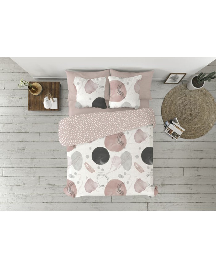 Set di copripiumino Pierre Cardin Edesia Rosa Ala francese 3 Pezzi