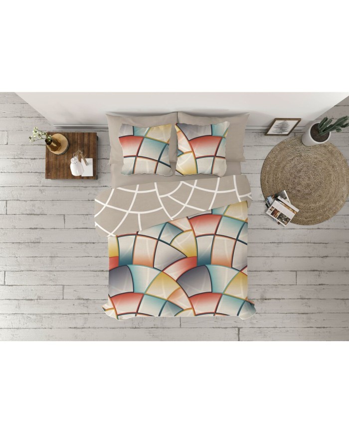 Copripiumino Pierre Cardin Lucas Marrone 144 Fili 150 x 230 cm