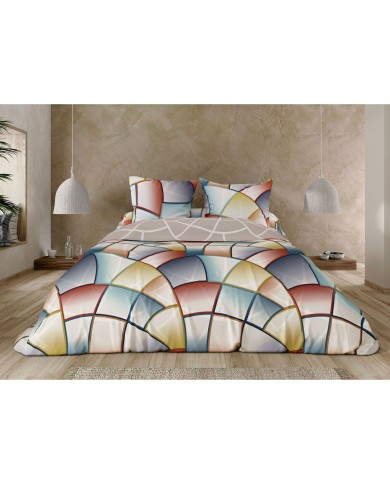 Copripiumino Pierre Cardin Lucas Marrone 144 Fili 150 x 230 cm