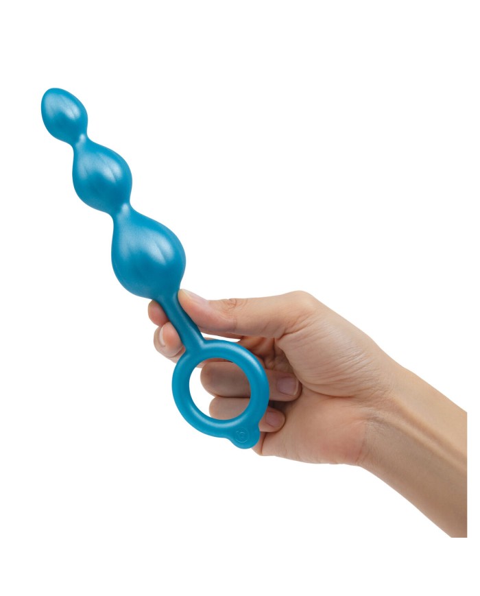 Plug Anale B-Vibe Azzurro 3 Pezzi