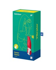 Vibratore Satisfyer Power Flower Rosso Vibratore Satisfyer Power Flower Rosso