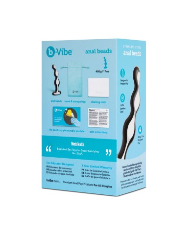 Plug Anale B-Vibe Argentato Plug Anale B-Vibe Argentato