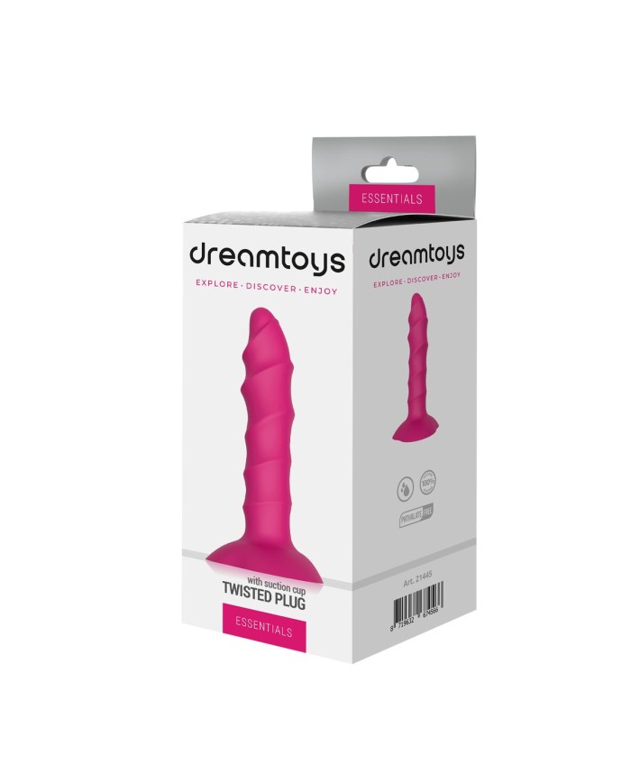 Plug Anale Dream Toys Essentials Twisted Rosa Plug Anale Dream Toys Essentials Twisted Rosa