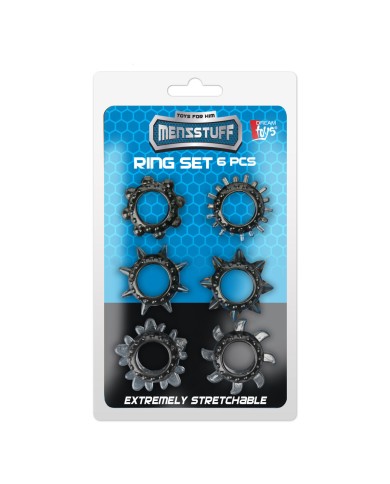 Anelli Fallici Dream Toys MenzStuff Nero