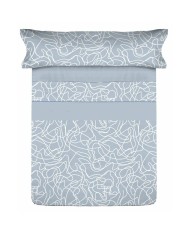 Set di Lenzuola Tejidos Reina Azzurro Matrimoniale Set di Lenzuola Tejidos Reina Azzurro Matrimoniale