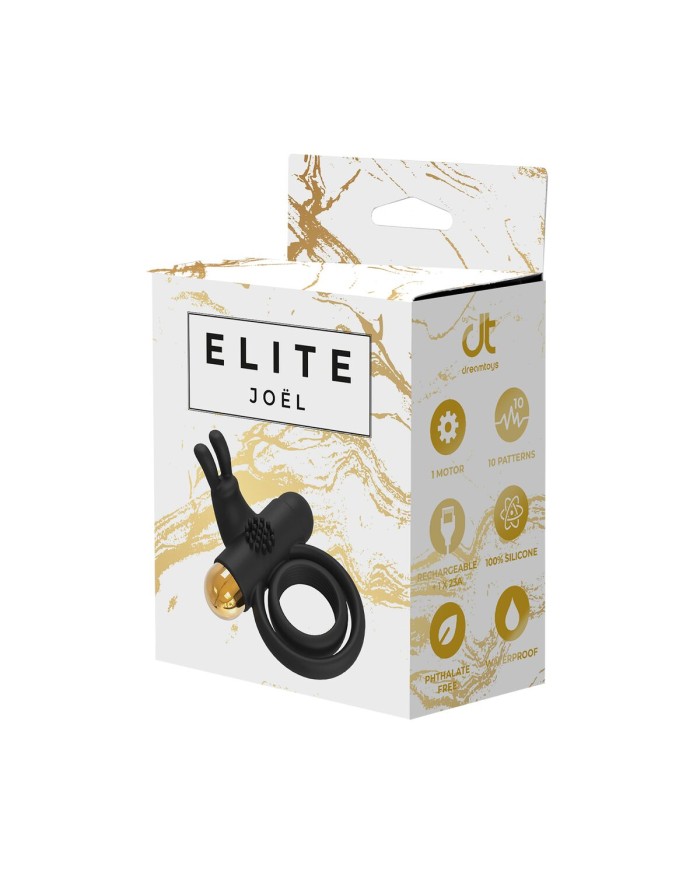 Anelli Fallici Dream Toys Elite Nero Anelli Fallici Dream Toys Elite Nero