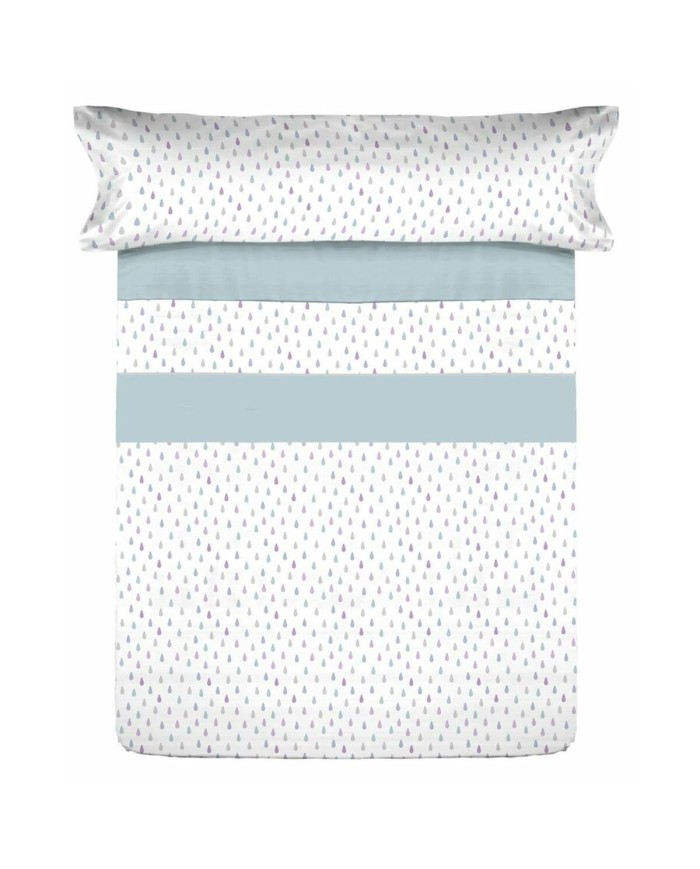 Set di Lenzuola Tejidos Reina Azzurro Matrimoniale Set di Lenzuola Tejidos Reina Azzurro Matrimoniale