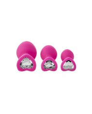 Plug Anale Dream Toys Flirts Rosa 3 Pezzi Plug Anale Dream Toys Flirts Rosa 3 Pezzi