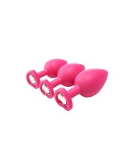 Plug Anale Dream Toys Flirts Rosa 3 Pezzi Plug Anale Dream Toys Flirts Rosa 3 Pezzi
