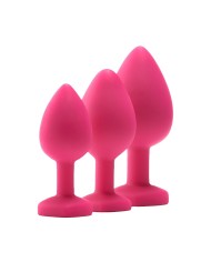 Plug Anale Dream Toys Flirts Rosa 3 Pezzi Plug Anale Dream Toys Flirts Rosa 3 Pezzi