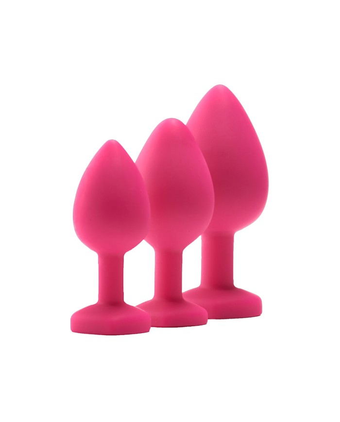 Plug Anale Dream Toys Flirts Rosa 3 Pezzi Plug Anale Dream Toys Flirts Rosa 3 Pezzi