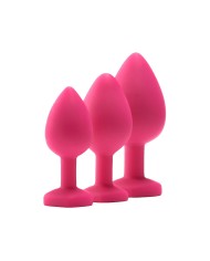 Plug Anale Dream Toys Flirts Rosa 3 Pezzi Plug Anale Dream Toys Flirts Rosa 3 Pezzi