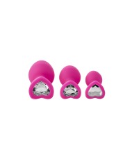 Plug Anale Dream Toys Flirts Rosa 3 Pezzi Plug Anale Dream Toys Flirts Rosa 3 Pezzi