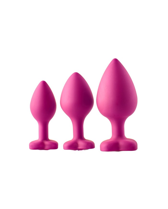 Plug Anale Dream Toys Flirts Rosa 3 Pezzi Plug Anale Dream Toys Flirts Rosa 3 Pezzi