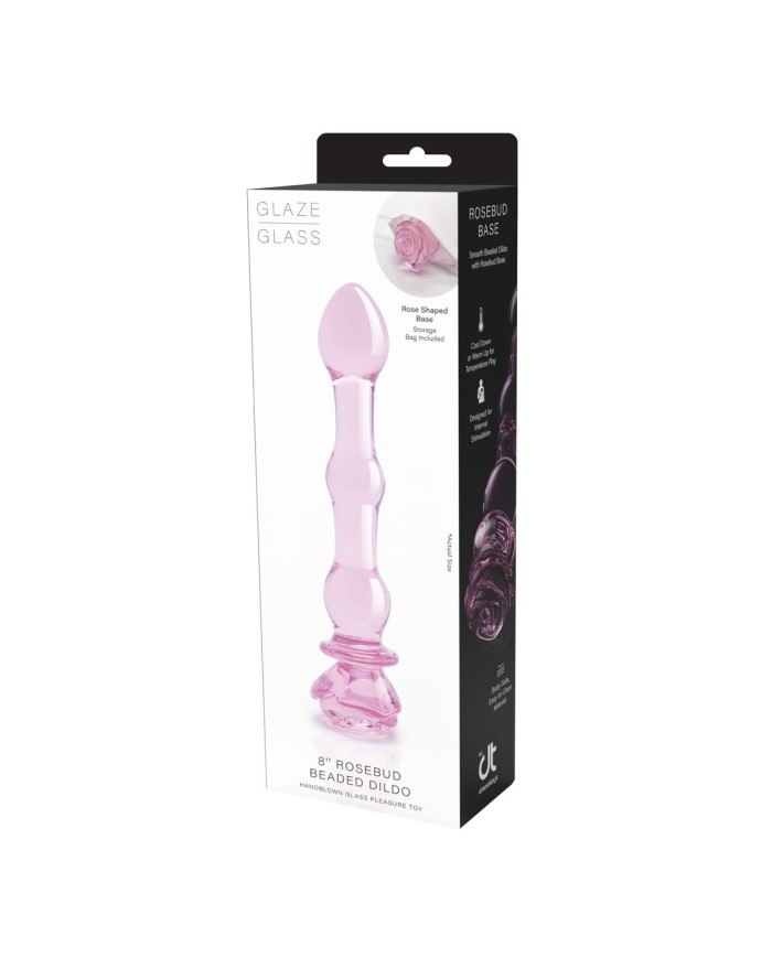 Dildo Dream Toys Glaze Glass Rosa Dildo Dream Toys Glaze Glass Rosa