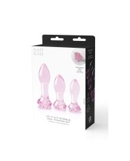 Plug Anale Dream Toys Glaze Rosa 3 Pezzi Plug Anale Dream Toys Glaze Rosa 3 Pezzi