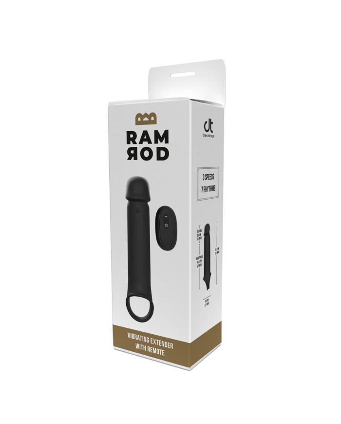 Cover per pene Dream Toys Ramrod Nero Ø 4,4 cm Cover per pene Dream Toys Ramrod Nero Ø 4,4 cm