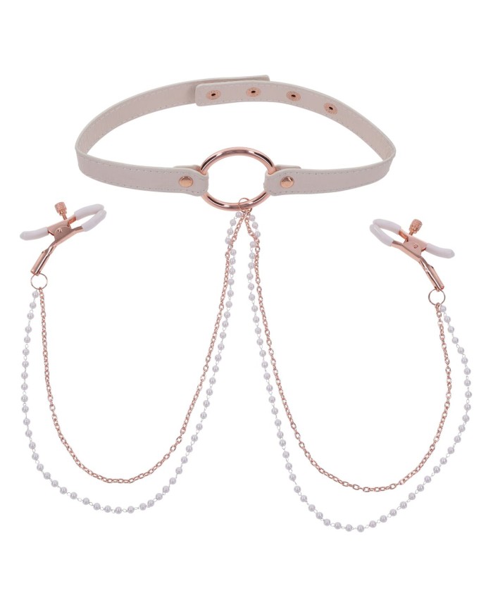 Pinze per Capezzoli Sportsheets Peaches 'n CreaMe