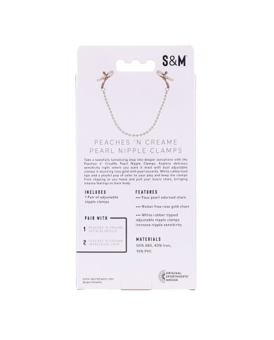 Pinze per Capezzoli Sportsheets Peaches 'n CreaMe Pinze per Capezzoli Sportsheets Peaches 'n CreaMe