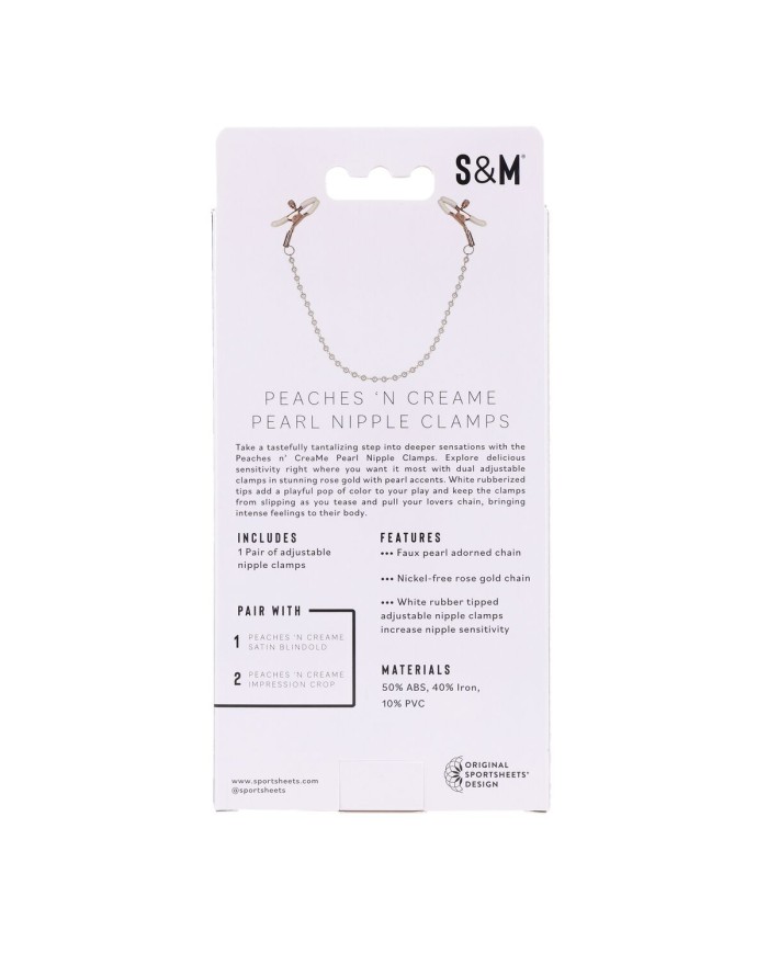 Pinze per Capezzoli Sportsheets Peaches 'n CreaMe Pinze per Capezzoli Sportsheets Peaches 'n CreaMe