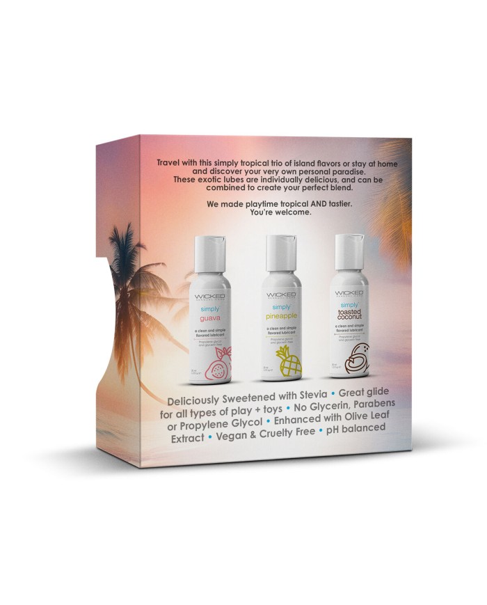 Lubrificante Wicked Sensual Care 3 x 30 ml Lubrificante Wicked Sensual Care 3 x 30 ml