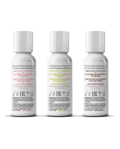 Lubrificante Wicked Sensual Care 3 x 30 ml Lubrificante Wicked Sensual Care 3 x 30 ml