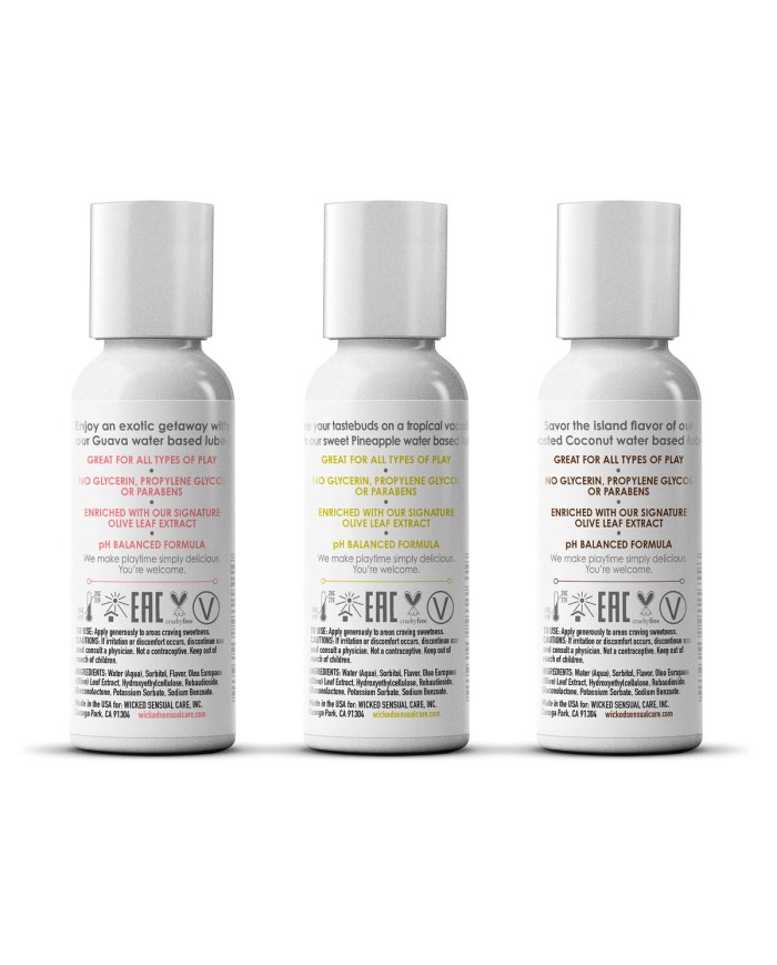 Lubrificante Wicked Sensual Care 3 x 30 ml Lubrificante Wicked Sensual Care 3 x 30 ml