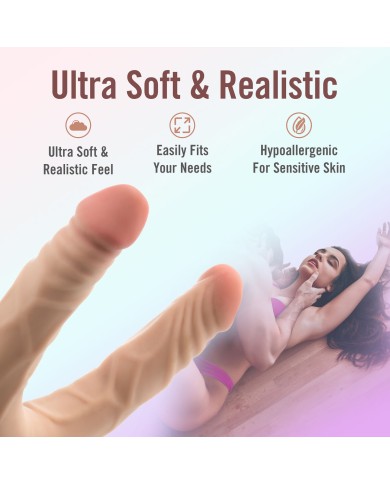 Masturbatore Doppia Penetrazione Blush Dr Skin Carne Masturbatore Doppia Penetrazione Blush Dr Skin Carne