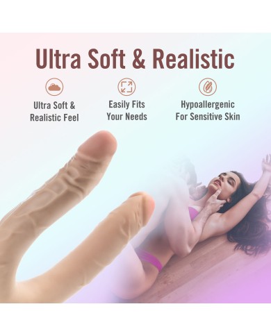 Masturbatore Doppia Penetrazione Blush Dr Skin Carne Masturbatore Doppia Penetrazione Blush Dr Skin Carne