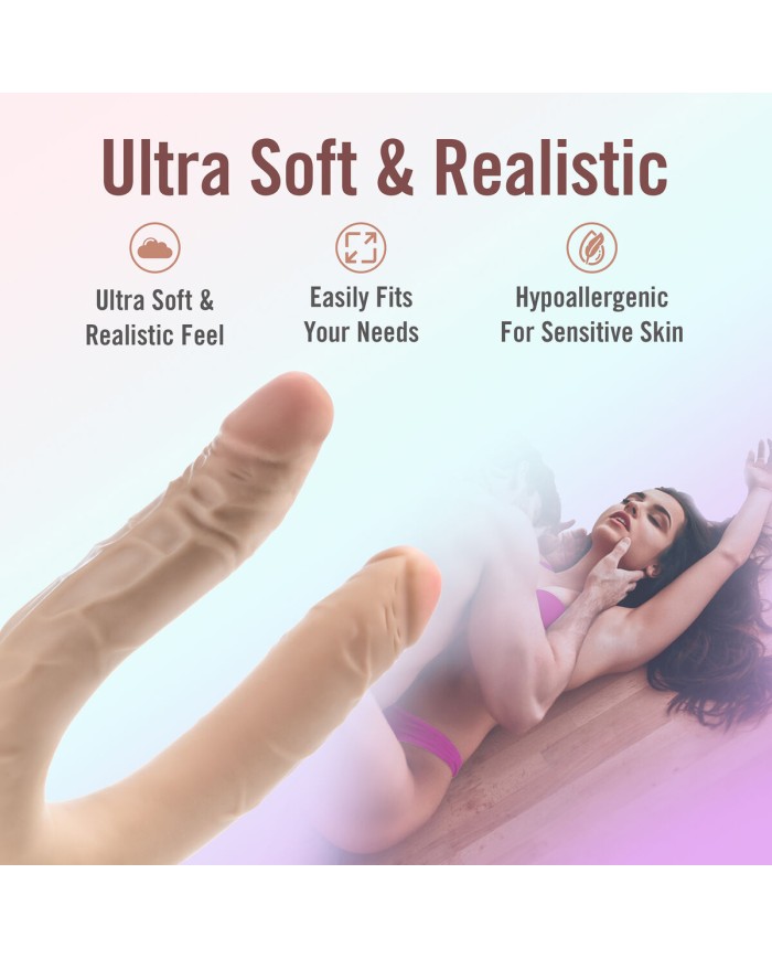 Masturbatore Doppia Penetrazione Blush Dr Skin Carne