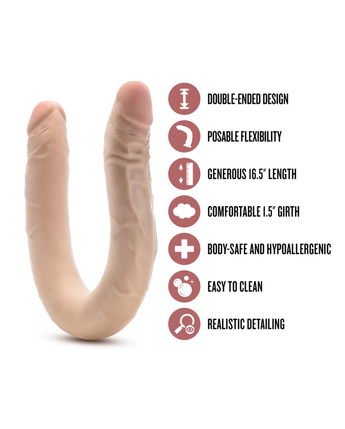 Masturbatore Doppia Penetrazione Blush Dr Skin Carne