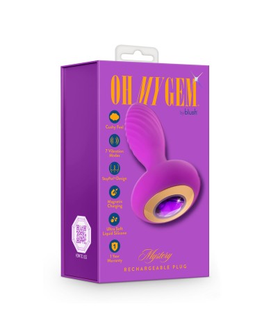 Butt Plug Gplug Piccolo Rosa Neon Blush Oh My Gem Viola (7,6 cm)