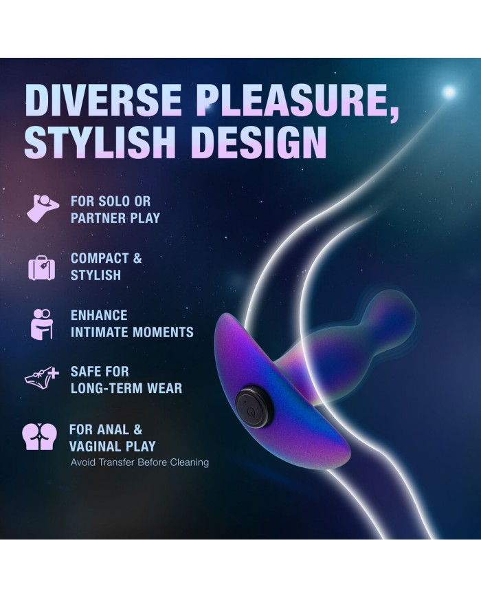 Vibratore Anale Cassini Nero Blush Anal Adventures Viola