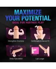 Cover per pene Blush Performance Plus Carne Ø 3,7 cm 22,2 cm